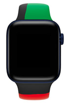 Apple Watch Uyumlu Silikon Spor Kordon Black Line
