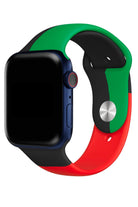 Apple Watch Uyumlu Silikon Spor Kordon Black Line