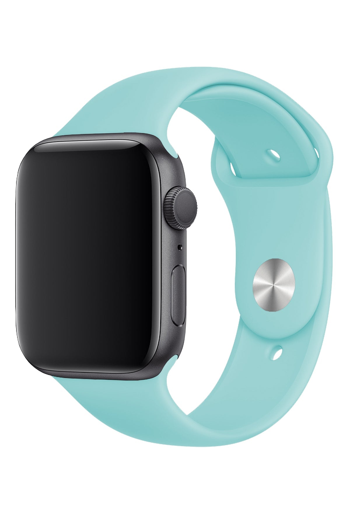 Apple Watch Uyumlu Silikon Spor Kordon Cam Göbeği