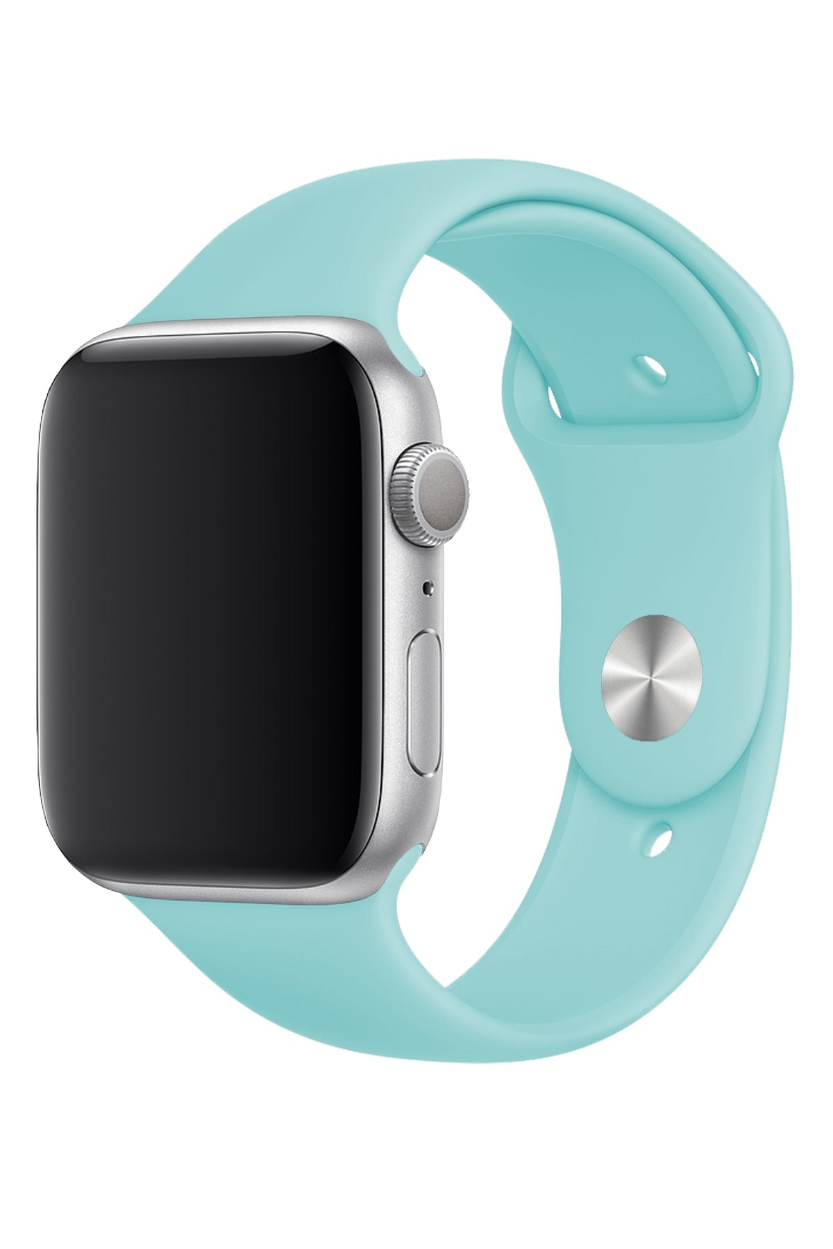 Apple Watch Uyumlu Silikon Spor Kordon Cam Göbeği