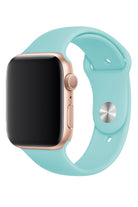 Apple Watch Uyumlu Silikon Spor Kordon Cam Göbeği