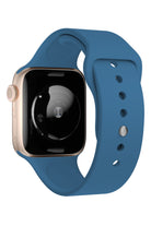 Apple Watch Uyumlu Silikon Spor Kordon Denim Mavi