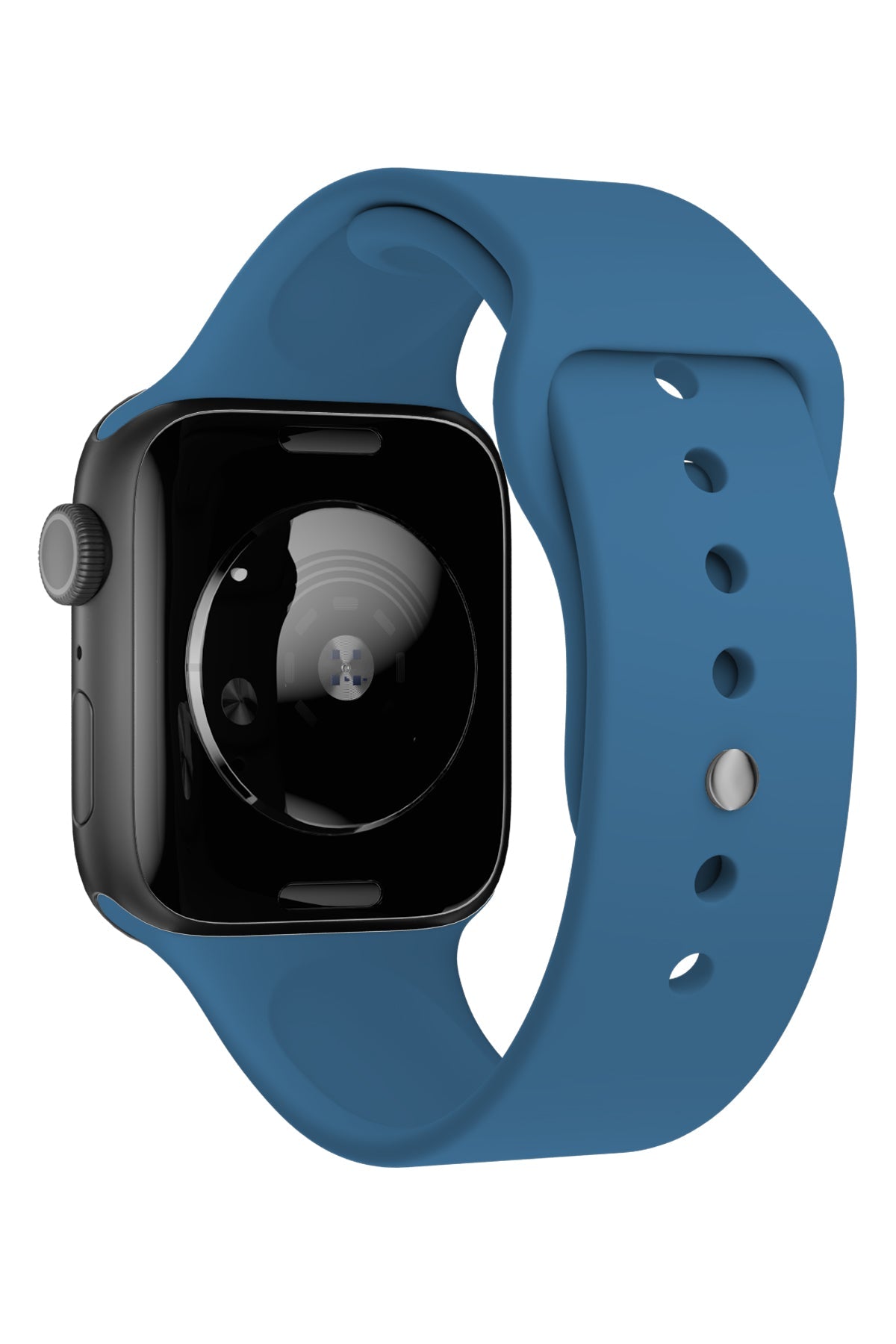 Apple Watch Uyumlu Silikon Spor Kordon Denim Mavi