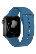 Apple Watch Uyumlu Silikon Spor Kordon Denim Mavi