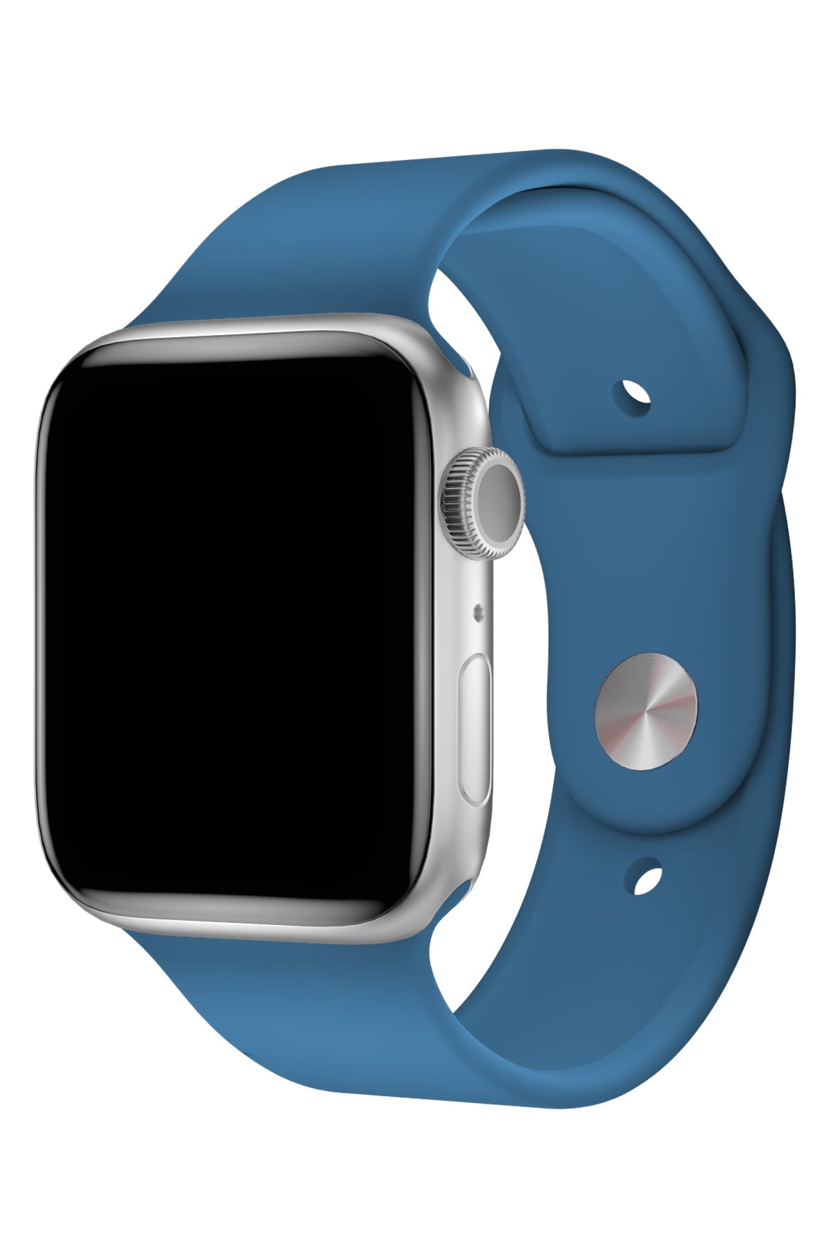 Apple Watch Uyumlu Silikon Spor Kordon Denim Mavi