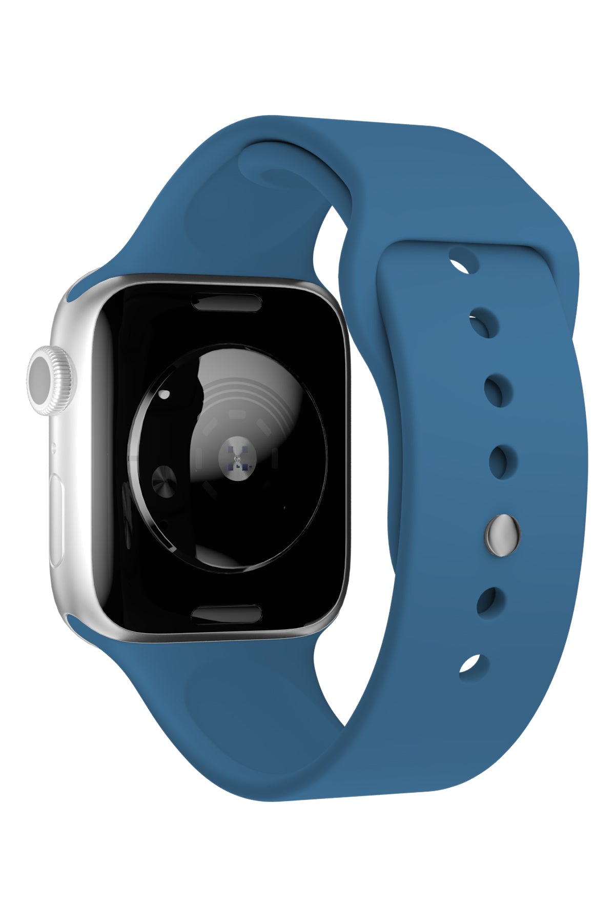 Apple Watch Uyumlu Silikon Spor Kordon Denim Mavi