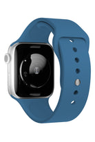 Apple Watch Uyumlu Silikon Spor Kordon Denim Mavi