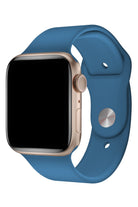 Apple Watch Uyumlu Silikon Spor Kordon Denim Mavi