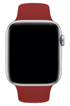 Apple Watch Uyumlu Silikon Spor Kordon Falu Kırmızı