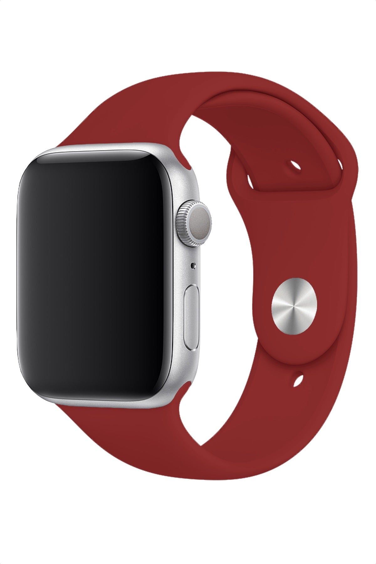Apple Watch Uyumlu Silikon Spor Kordon Falu Kırmızı