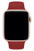 Apple Watch Uyumlu Silikon Spor Kordon Falu Kırmızı