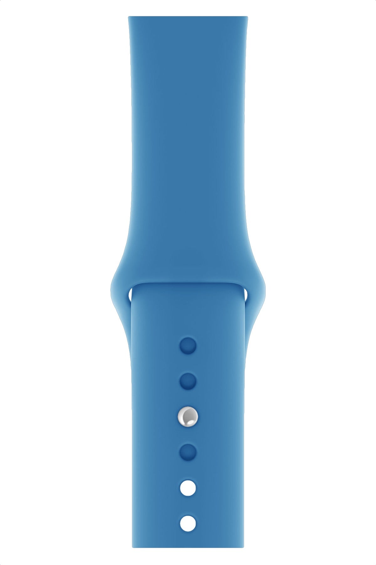 Apple Watch Uyumlu Silikon Spor Kordon Gök Mavi