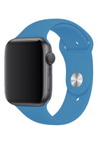 Apple Watch Uyumlu Silikon Spor Kordon Gök Mavi