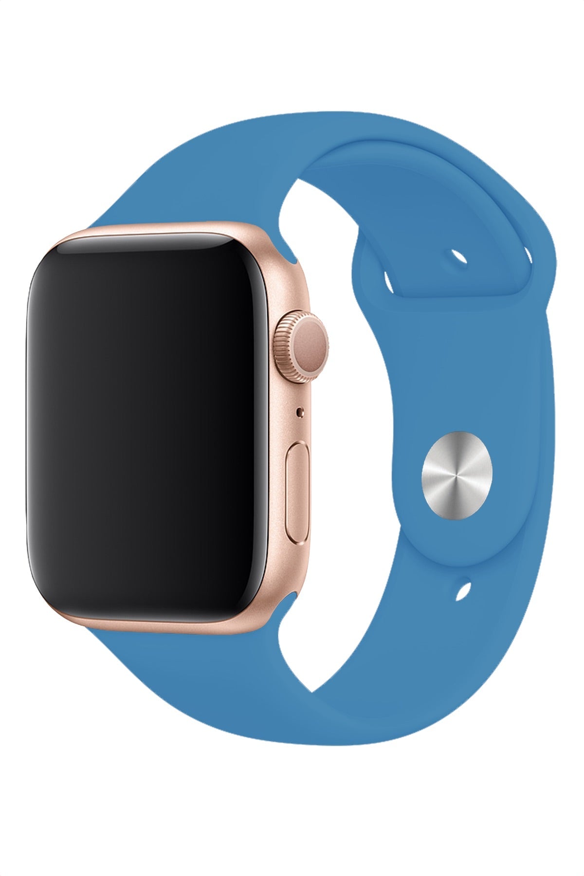 Apple Watch Uyumlu Silikon Spor Kordon Gök Mavi