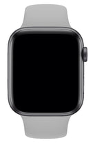 Apple Watch Uyumlu Silikon Spor Kordon Gri