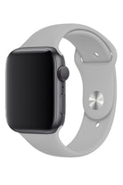 Apple Watch Uyumlu Silikon Spor Kordon Gri