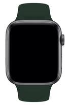 Apple Watch Uyumlu Silikon Spor Kordon Koyu Yeşil