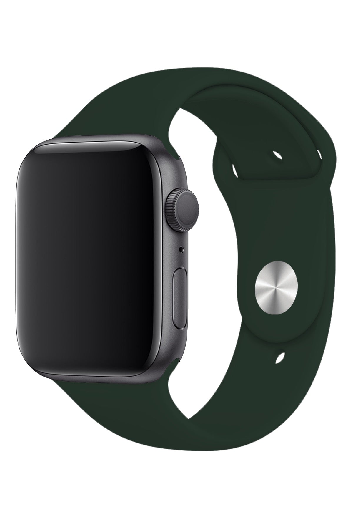 Apple Watch Uyumlu Silikon Spor Kordon Koyu Yeşil