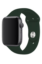 Apple Watch Uyumlu Silikon Spor Kordon Koyu Yeşil