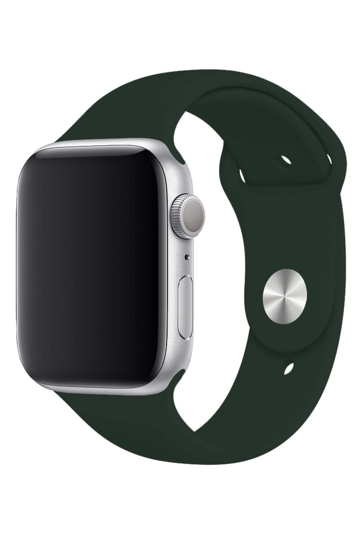 Apple Watch Uyumlu Silikon Spor Kordon Koyu Yeşil