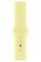 Apple Watch Uyumlu Silikon Spor Kordon Kozmik Sarı