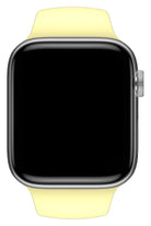 Apple Watch Uyumlu Silikon Spor Kordon Kozmik Sarı