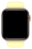 Apple Watch Uyumlu Silikon Spor Kordon Kozmik Sarı
