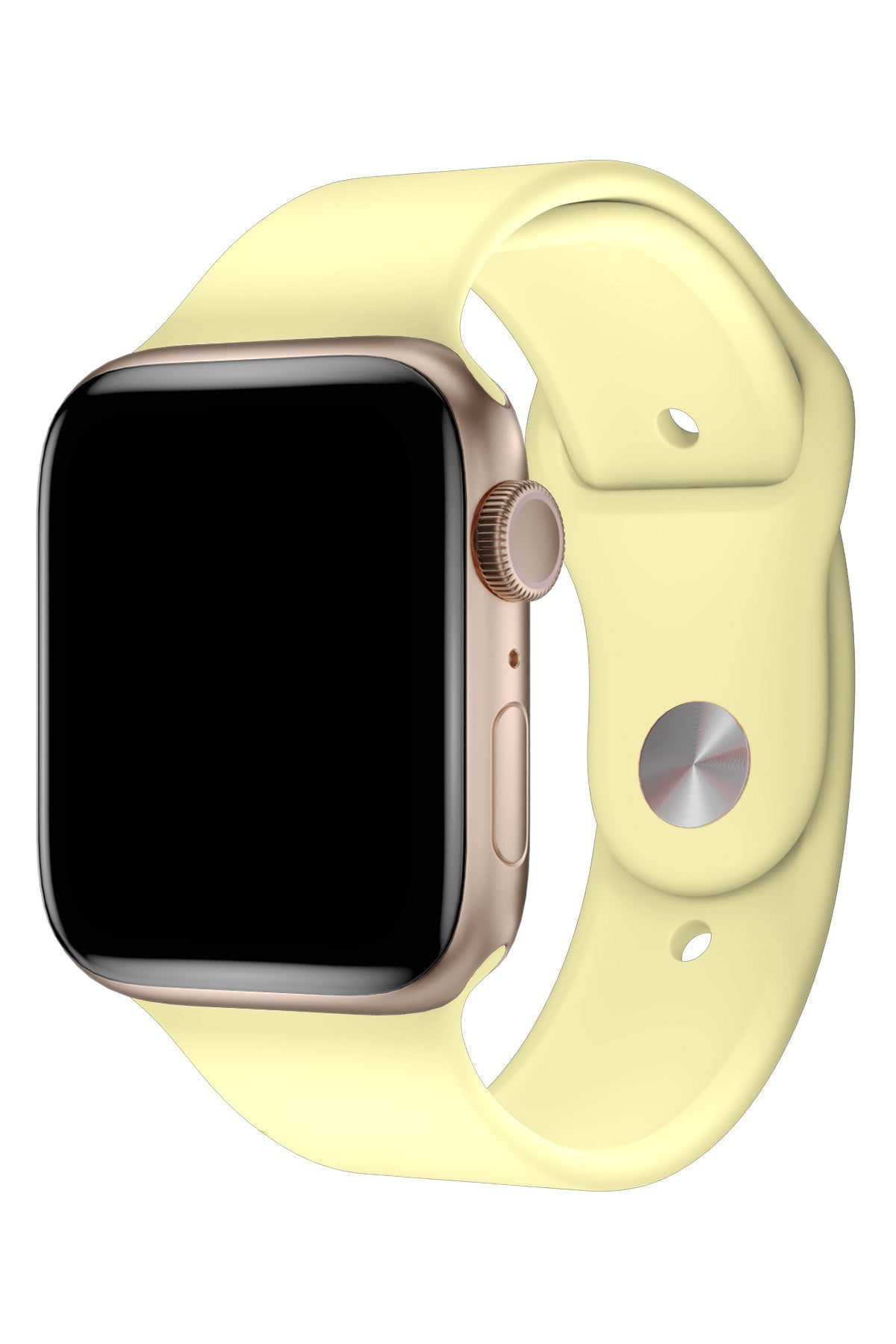 Apple Watch Uyumlu Silikon Spor Kordon Kozmik Sarı