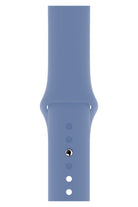 Apple Watch Uyumlu Silikon Spor Kordon Kristal Mavi
