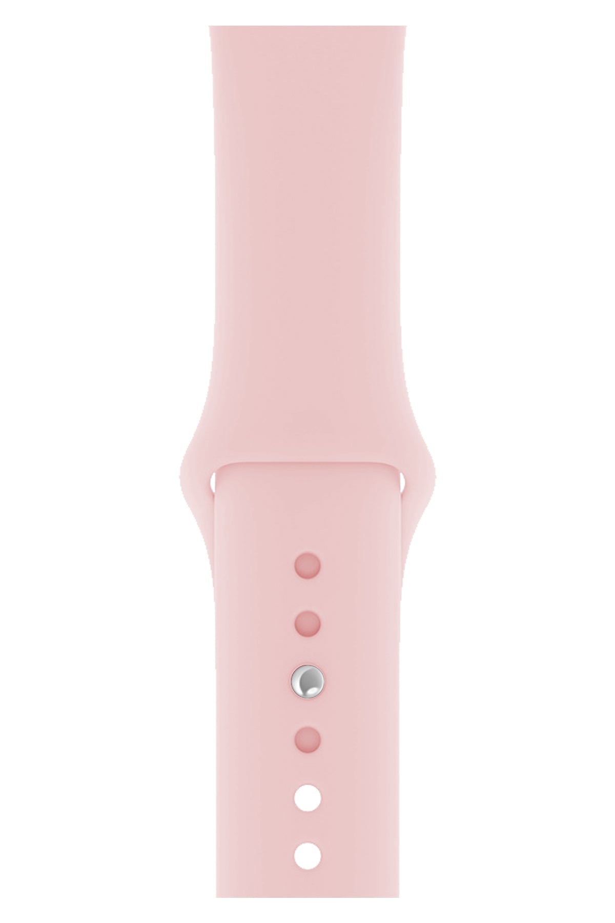 Apple Watch Uyumlu Silikon Spor Kordon Kum Pembe