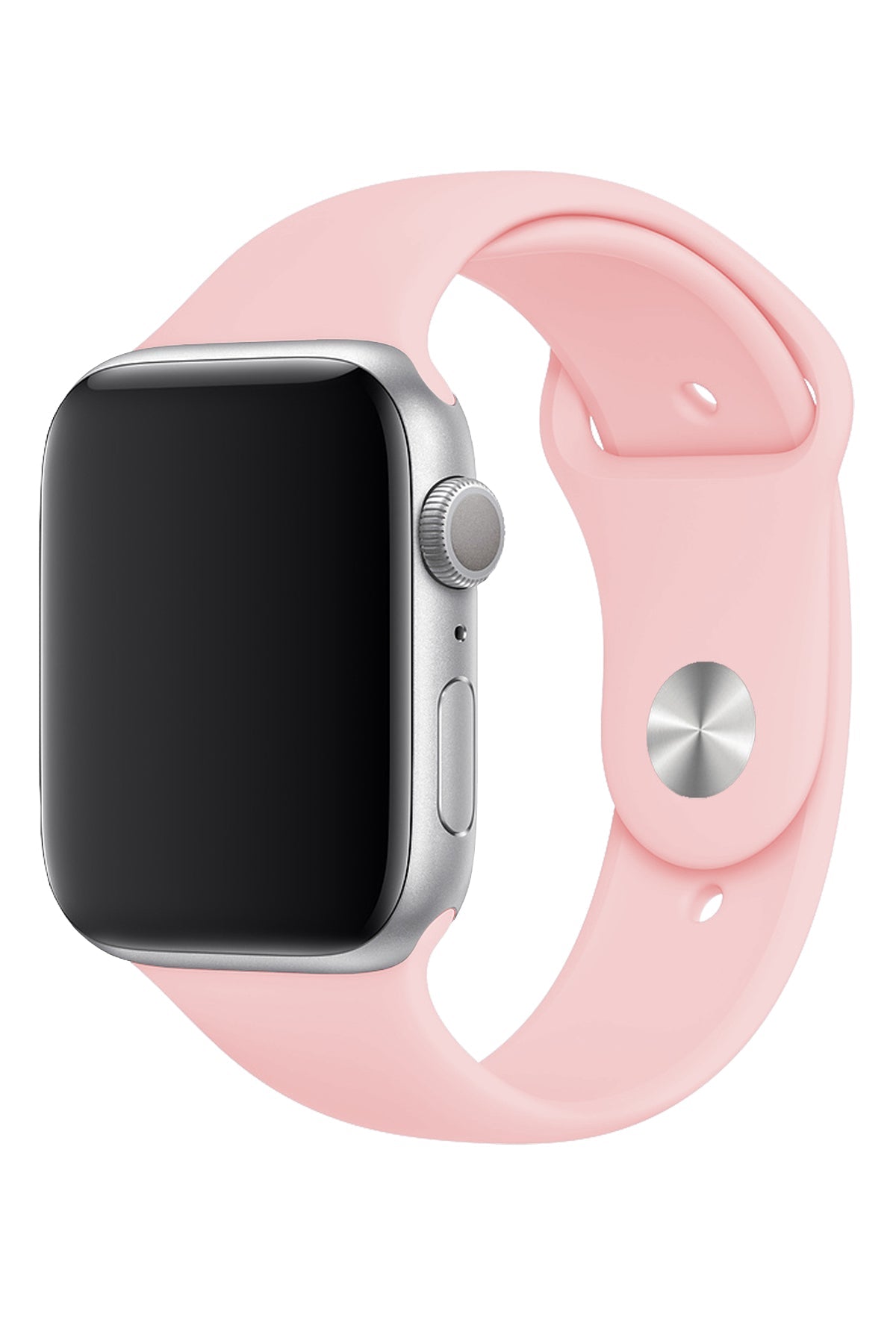 Apple Watch Uyumlu Silikon Spor Kordon Kum Pembe