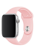 Apple Watch Uyumlu Silikon Spor Kordon Kum Pembe
