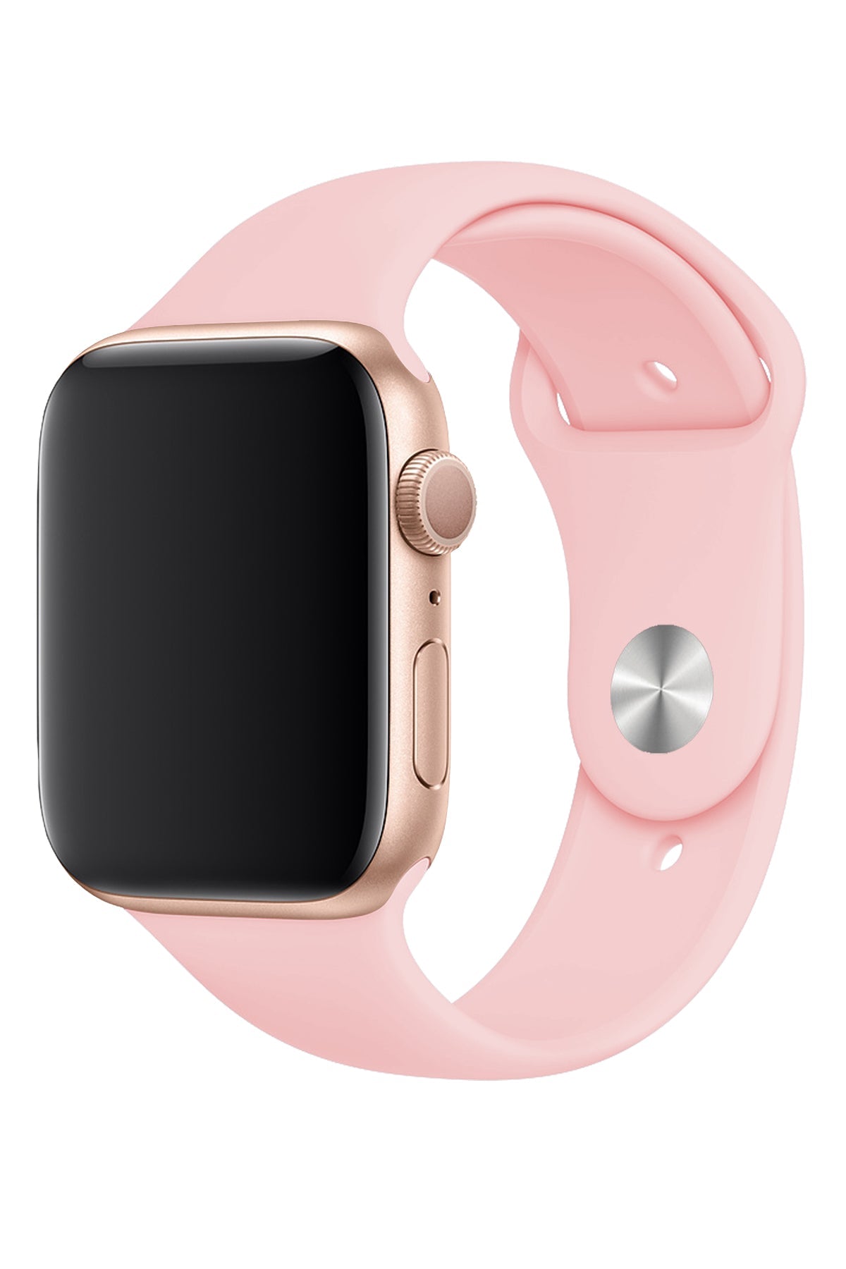 Apple Watch Uyumlu Silikon Spor Kordon Kum Pembe