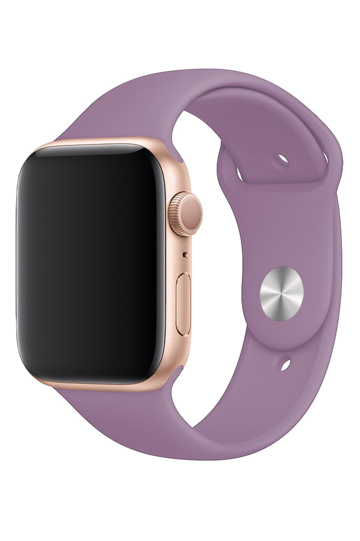 Apple Watch Uyumlu Silikon Spor Kordon Lavanta