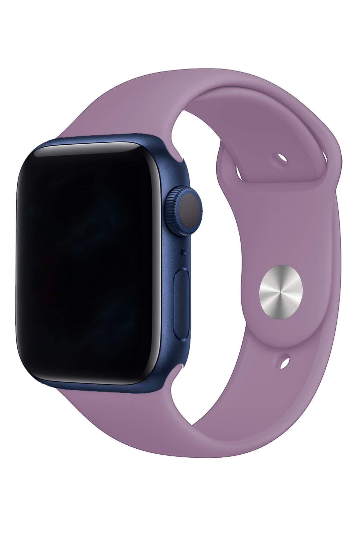 Apple Watch Uyumlu Silikon Spor Kordon Lavanta
