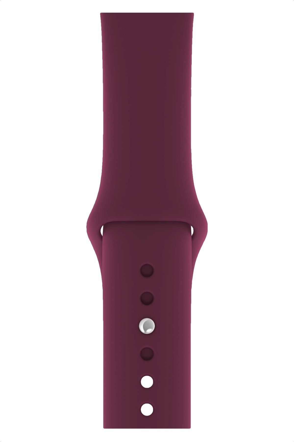 Apple Watch Uyumlu Silikon Spor Kordon Mürdüm