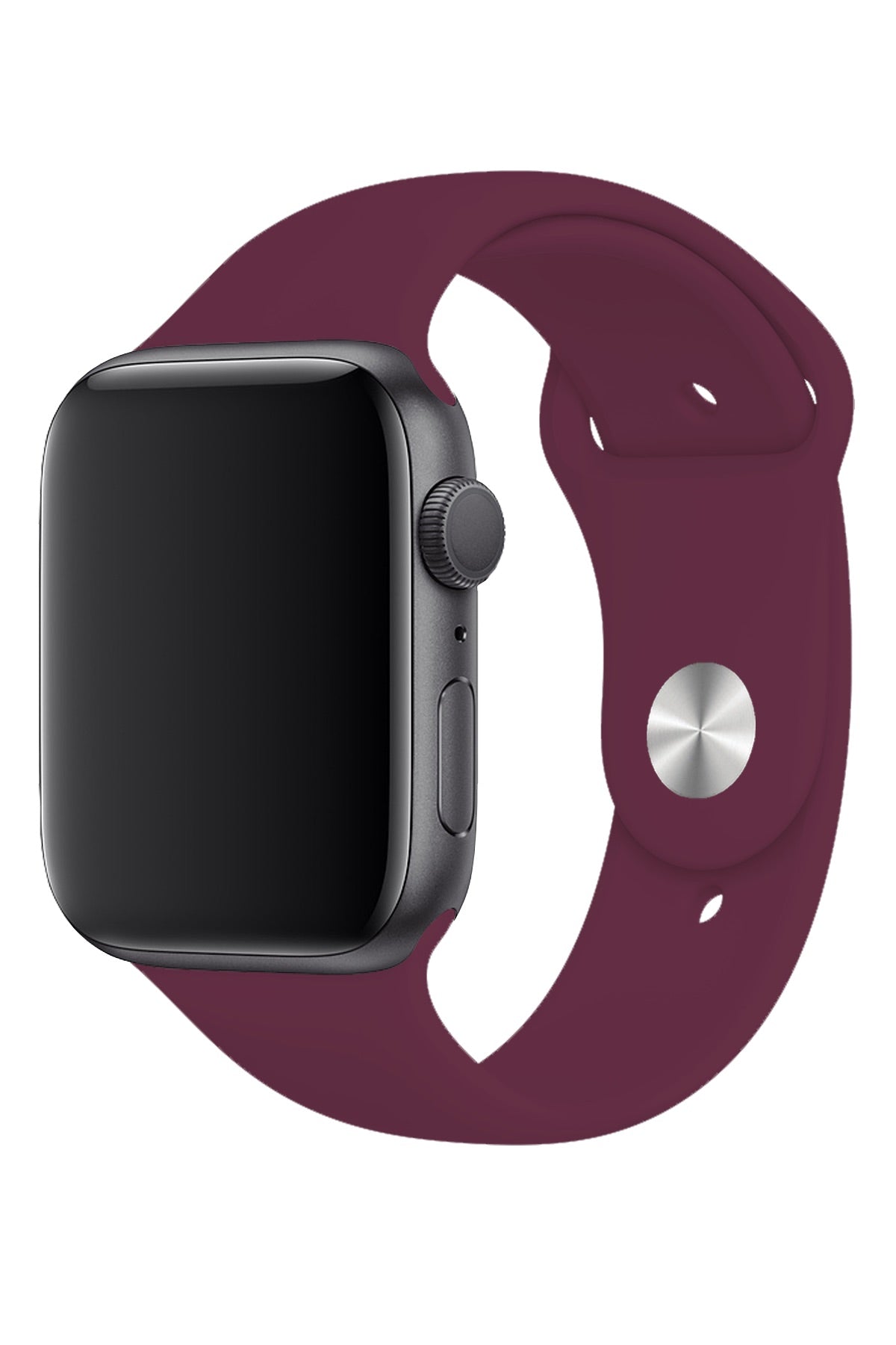 Apple Watch Uyumlu Silikon Spor Kordon Mürdüm