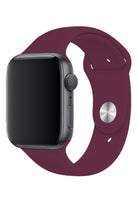 Apple Watch Uyumlu Silikon Spor Kordon Mürdüm