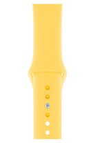Apple Watch Uyumlu Silikon Spor Kordon Pastel Sarı