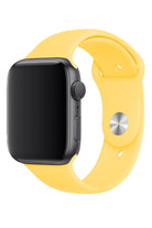 Apple Watch Uyumlu Silikon Spor Kordon Pastel Sarı