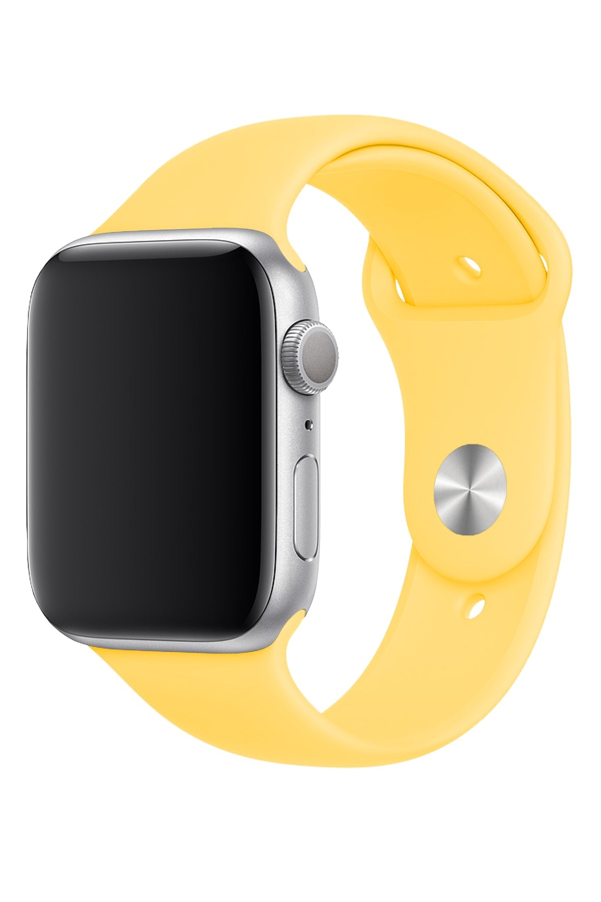 Apple Watch Uyumlu Silikon Spor Kordon Pastel Sarı