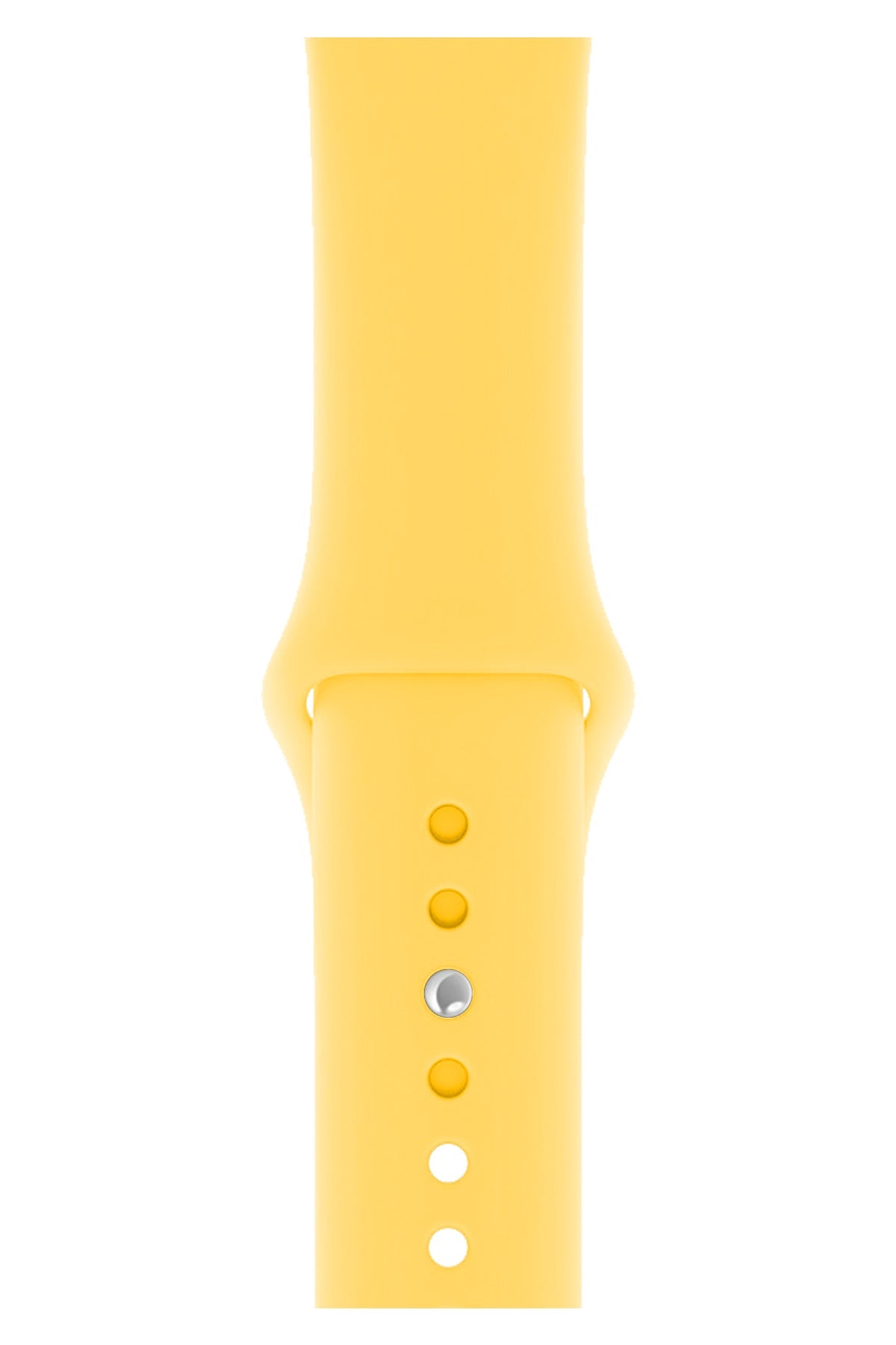 Apple Watch Uyumlu Silikon Spor Kordon Pastel Sarı