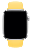 Apple Watch Uyumlu Silikon Spor Kordon Pastel Sarı