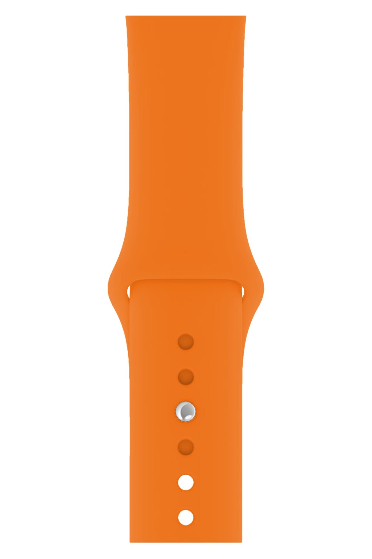 Apple Watch Uyumlu Silikon Spor Kordon Pastel Turuncu