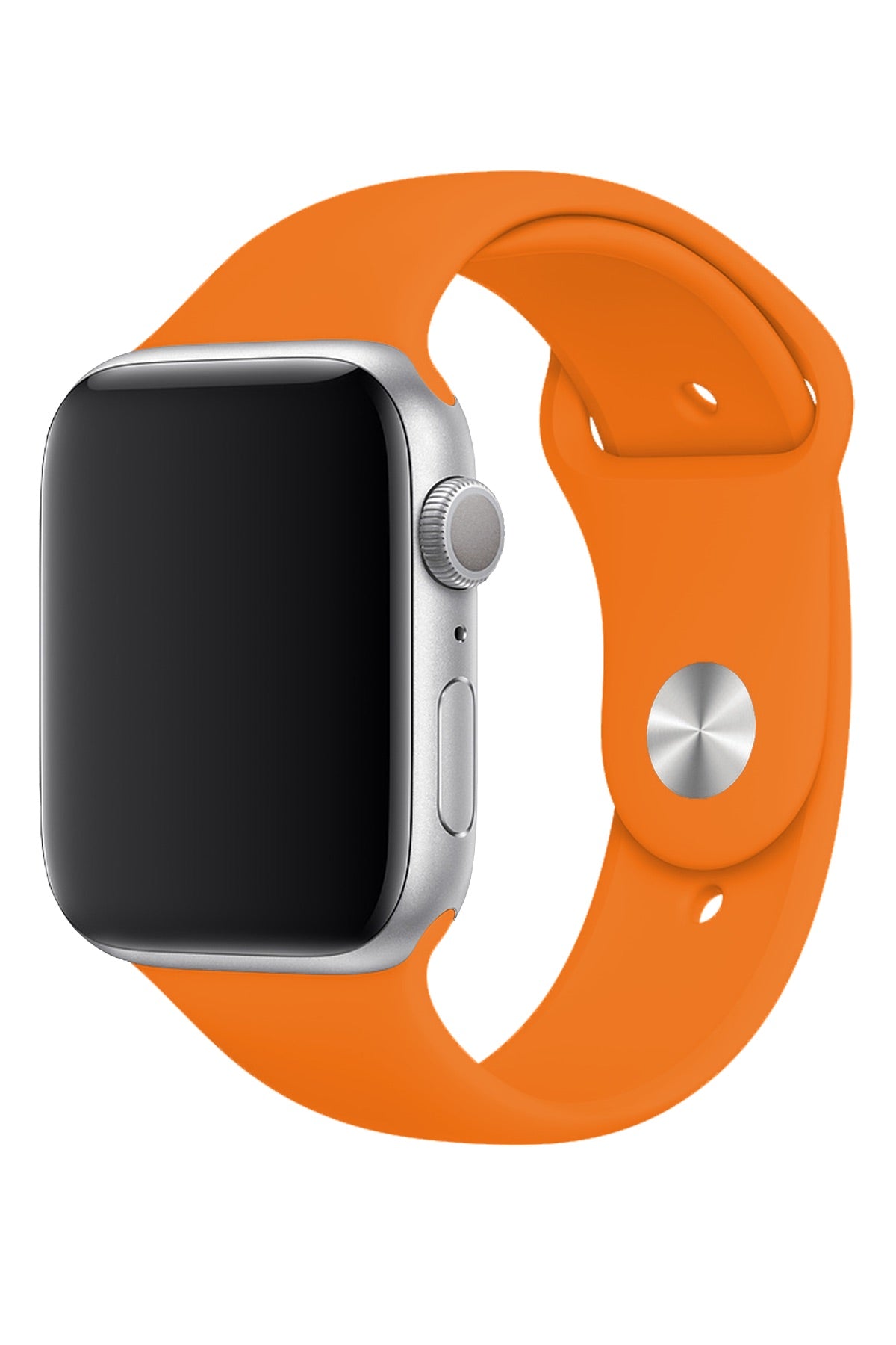 Apple Watch Uyumlu Silikon Spor Kordon Pastel Turuncu