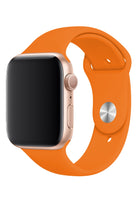 Apple Watch Uyumlu Silikon Spor Kordon Pastel Turuncu