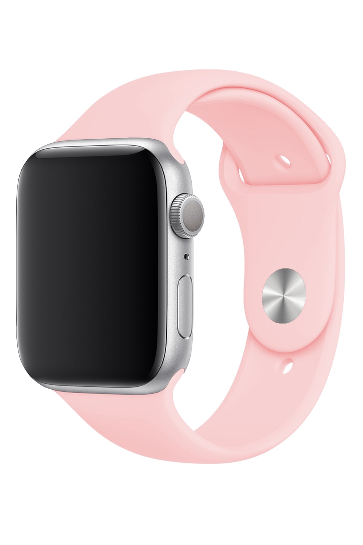 Apple Watch Uyumlu Silikon Spor Kordon Pudra Pembe