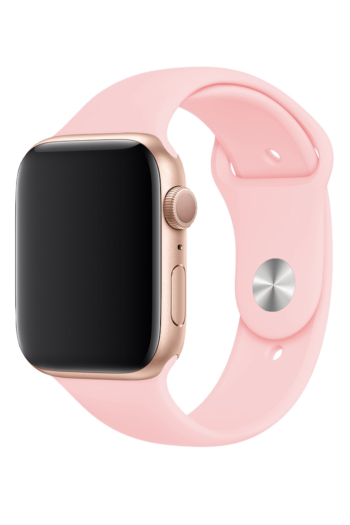 Apple Watch Uyumlu Silikon Spor Kordon Pudra Pembe