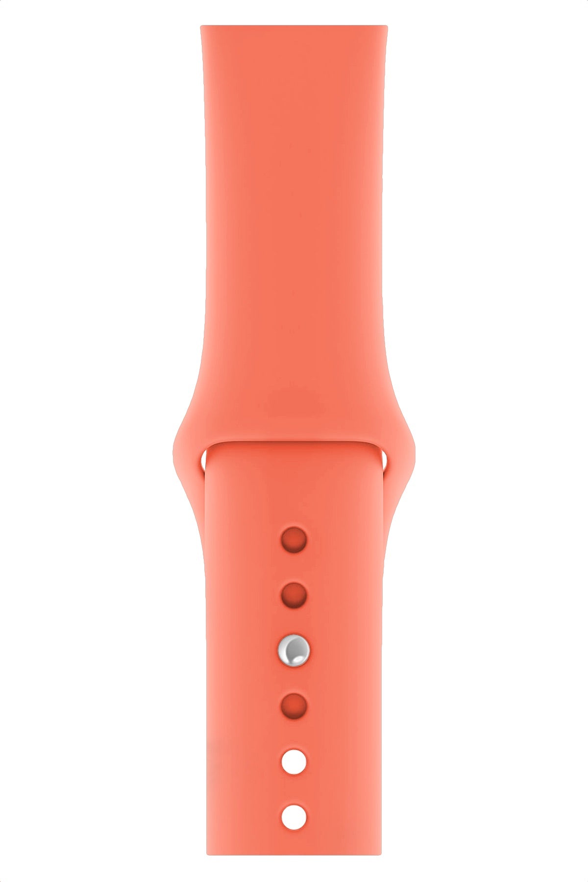 Apple Watch Uyumlu Silikon Spor Kordon Pudra Turuncu