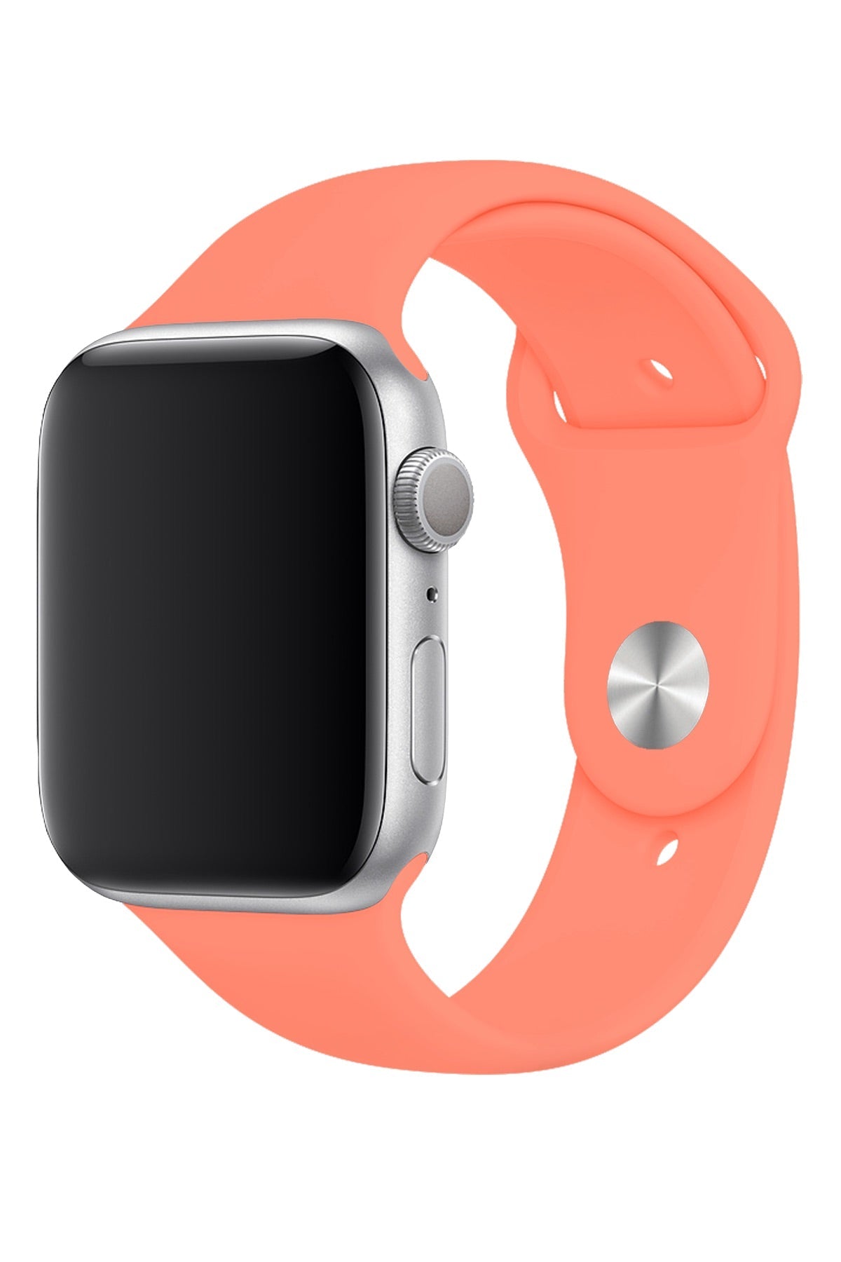 Apple Watch Uyumlu Silikon Spor Kordon Pudra Turuncu